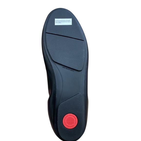 FitFlop Allegro Tassel Loafers Black Leather Size 8 - Picture 4 of 7